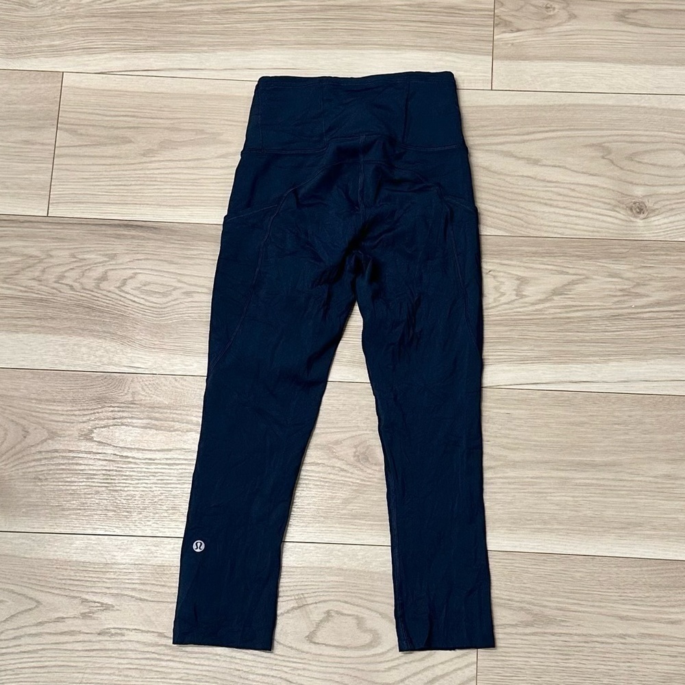 Lululemon Womenâs Fast & Free Crop Ii Leggings Tights *Nulux 19"
